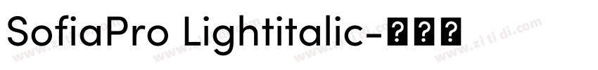 SofiaPro Lightitalic字体转换 SofiaPro Lightitalic字体转换